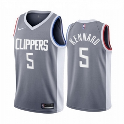 Los Angeles Clippers 5 Luke Kennard Gray NBA Swingman 2020 21 Earned Edition Jersey