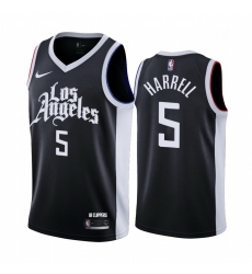 Los Angeles Clippers 5 Montrezl Harrell Black NBA Swingman 2020 21 City Edition Jersey