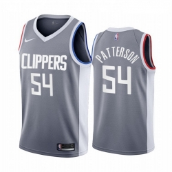 Los Angeles Clippers 54 Patrick Patterson Gray NBA Swingman 2020 21 Earned Edition Jersey