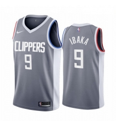 Los Angeles Clippers 9 Serge Ibaka Gray NBA Swingman 2020 21 Earned Edition Jersey Los Angeles Clippers 9 Serge Ibaka Gray NBA Swingman 2020 21 Earned Edition Jersey