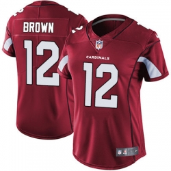 Women's Arizona Cardinals 12 John Brown Red Team Color Stitched NFL Vapor Untouchable Limited Jersey