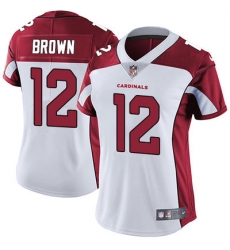 Women's Arizona Cardinals 12 John Brown White Stitched NFL Vapor Untouchable Limited Jersey