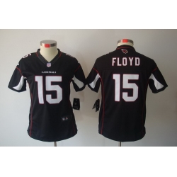 Women's Arizona Cardinals 15 Michael Floyd Black(Limited Jerseys)