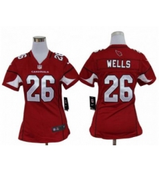 Women's Arizona Cardinals 26 Chris Wells Red Jerseys