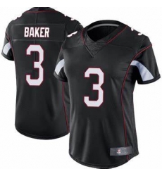 Women's Arizona Cardinals 3 Budda Baker Black Vapor Limited Jersey