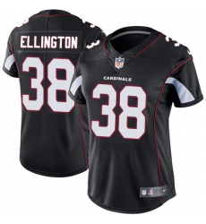 Women's Arizona Cardinals 38 Andre Ellington Black Alternate Stitched NFL Vapor Untouchable Limited Jersey