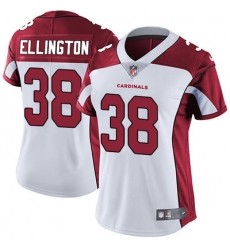Women's Arizona Cardinals 38 Andre Ellington White Stitched NFL Vapor Untouchable Limited Jersey