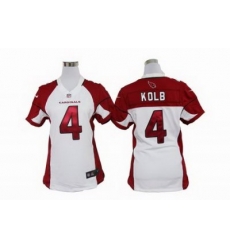 Women's Arizona Cardinals 4 Kevin Kolb White Jerseys
