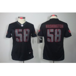 Women's Arizona Cardinals 58 Daryl Washington Black Jerseys Impact Limited