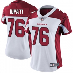 Women's Arizona Cardinals 76 Mike Iupati White Stitched NFL Vapor Untouchable Limited Jersey
