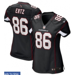 Women's Arizona Cardinals 86 Zach Ertz Black Vapor Limited Jersey