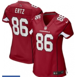Women's Arizona Cardinals 86 Zach Ertz Red Vapor Limited Jersey