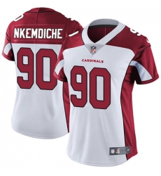 Women's Arizona Cardinals 90 Robert Nkemdiche White Stitched NFL Vapor Untouchable Limited Jersey