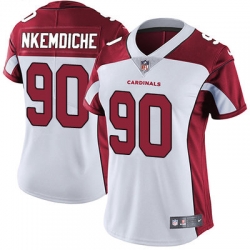Women's Arizona Cardinals 90 Robert Nkemdiche White Stitched NFL Vapor Untouchable Limited Jersey