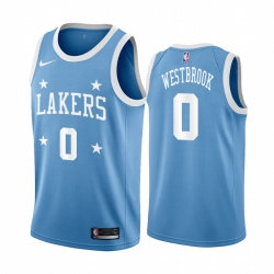 Los Angeles Lakers 0 Russell Westbrook Blue Minneapolis All Star Classic NBA Jersey