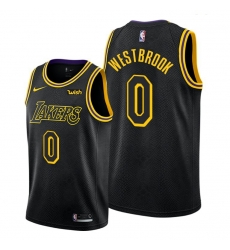 Los Angeles Lakers Russell Westbrook 2021 Trade Black Mamba Inspired Jersey