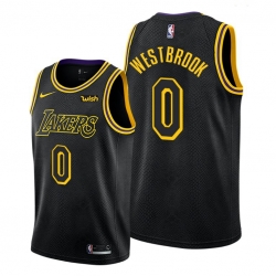 Los Angeles Lakers Russell Westbrook 2021 Trade Black Mamba Inspired Jersey