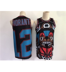 Memphis Grizzlies 12 Ja Morant Big Face Black 2021 NBA Jersey Memphis Grizzlies 12 Ja Morant Big Face Black 2021 NBA Jersey