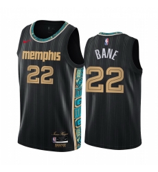 Memphis Grizzlies 22 Desmond Bane Black NBA Swingman 2020 21 City Edition Jersey Memphis Grizzlies 22 Desmond Bane Black NBA Swingman 2020 21 City Edition Jersey
