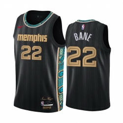 Memphis Grizzlies 22 Desmond Bane Black NBA Swingman 2020 21 City Edition Jersey