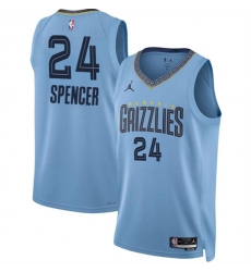 Memphis Grizzlies 24 Cam Spencer Blue 2024 Draft Statement Edition Stitched Jersey Memphis Grizzlies 24 Cam Spencer Blue 2024 Draft Statement Edition Stitched Jersey