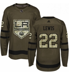 Los Angeles Kings 22 Trevor Lewis Green Salute To Service NHL jersey