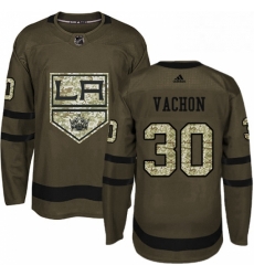 Los Angeles Kings 30 Rogie Vachon Green Salute To Service NHL jersey