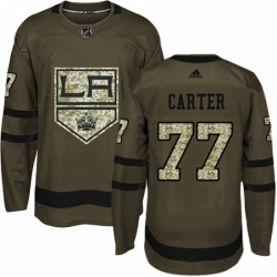 Los Angeles Kings 77 Jeff Carter Green Salute To Service NHL jersey