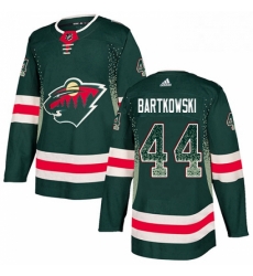 Minnesota Wild 44 Matt Bartkowski Green Drift Fashion NHL jersey