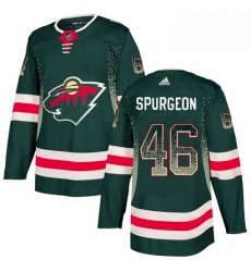 Minnesota Wild 46 Jared Spurgeon Green Drift Fashion NHL jersey