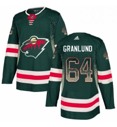 Minnesota Wild 64 Mikael Granlund Green Drift Fashion NHL jersey