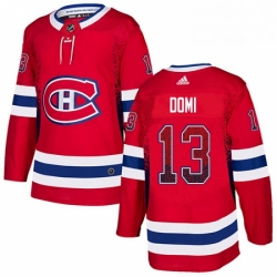 Montreal Canadiens 13 Max Domi Red Drift Fashion NHL jersey