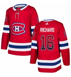 Montreal Canadiens 16 Henri Richard Red Drift Fashion NHL jersey