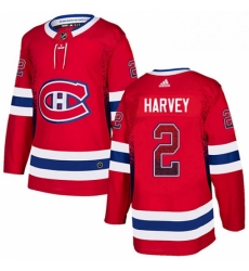 Montreal Canadiens 2 Doug Harvey Red Drift Fashion NHL jersey