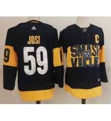 Nashville Predators 59 Roman Josi Black 2022 Stadium Series Stitched NHL Jersey