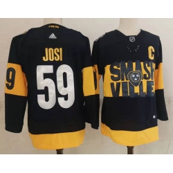Nashville Predators 59 Roman Josi Black 2022 Stadium Series Stitched NHL Jersey