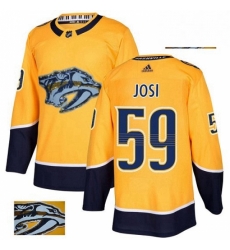 Nashville Predators 59 Roman Josi Gold Fashion Gold NHL jersey