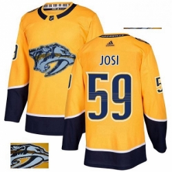 Nashville Predators 59 Roman Josi Gold Fashion Gold NHL jersey