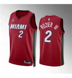 Miami Heat 2 Terry Rozier III Red Statement Edition Stitched Basketball Jersey