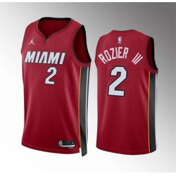 Miami Heat 2 Terry Rozier III Red Statement Edition Stitched Basketball Jersey