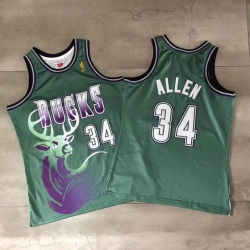 Milwaukee Bucks 34 Giannis Antetokounmpo Green Hardwood Classics Jersey
