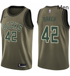 Milwaukee Bucks 42 Vin Baker Swingman Green Salute To Service NBA Jersey Milwaukee Bucks 42 Vin Baker Swingman Green Salute To Service NBA Jersey