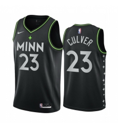 Minnesota Timberwolves 23 Jarrett Culver Black NBA Swingman 2020 21 City Edition Jersey