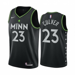 Minnesota Timberwolves 23 Jarrett Culver Black NBA Swingman 2020 21 City Edition Jersey