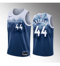 Minnesota Timberwolves 44 Justin Jackson Blue 2023-24 City Edition Stitched Jersey