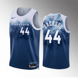 Minnesota Timberwolves 44 Justin Jackson Blue 2023-24 City Edition Stitched Jersey