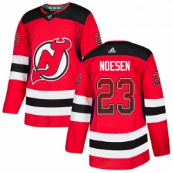 New Jersey Devils 23 Stefan Noesen Red Drift Fashion NHL Jersey