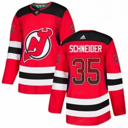 New Jersey Devils 35 Cory Schneider Red Drift Fashion NHL Jersey