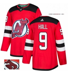 New Jersey Devils 9 Taylor Hall Red Fashion Gold NHL Jersey