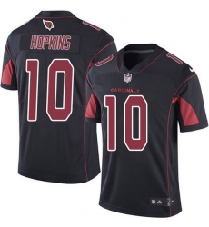 Arizona Cardinals 10 DeAndre Hopkins Black Stitched NFL Limited Rush Jersey